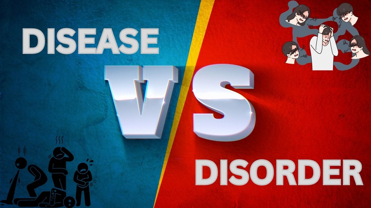 difference between disease and disorder